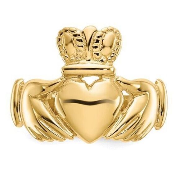 10k Men's Claddagh Ring - Picture 6 of 6